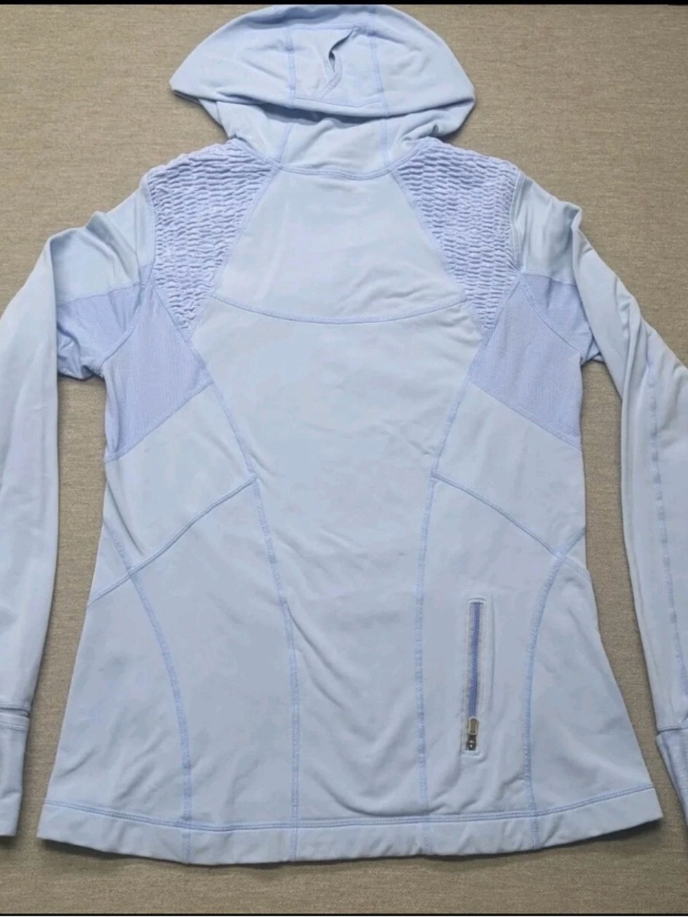 LULULEMON RUN ALPINE HOODIE PERIWINKLE SIZE 10 - Picture 7 of 11